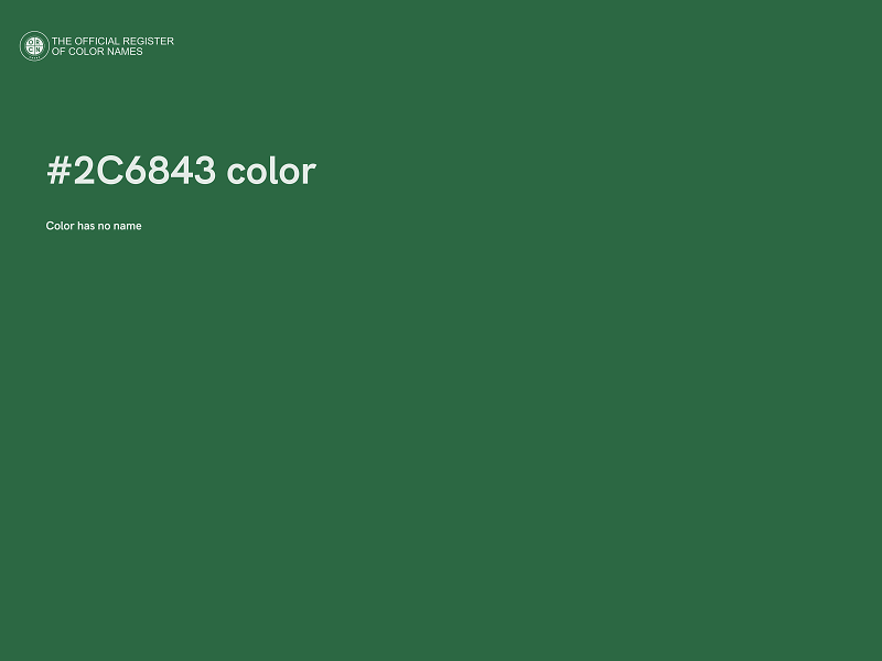 #2C6843 color image