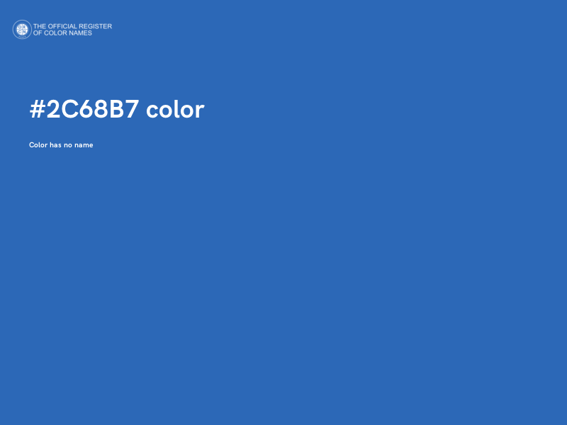 #2C68B7 color image