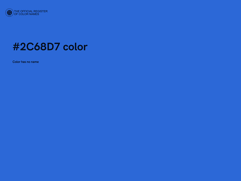 #2C68D7 color image