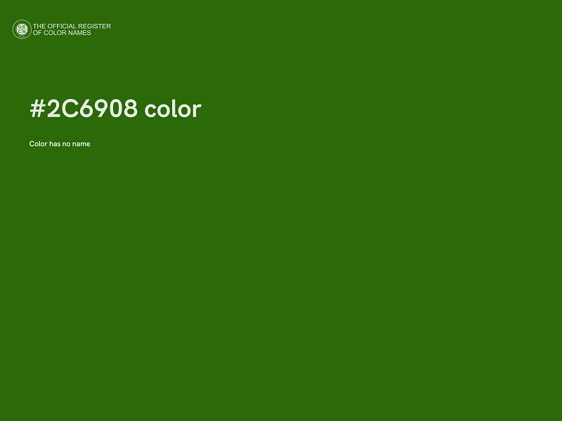 #2C6908 color image