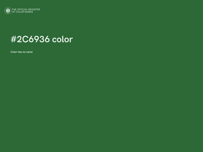 #2C6936 color image