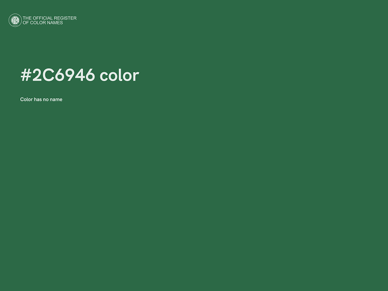 #2C6946 color image