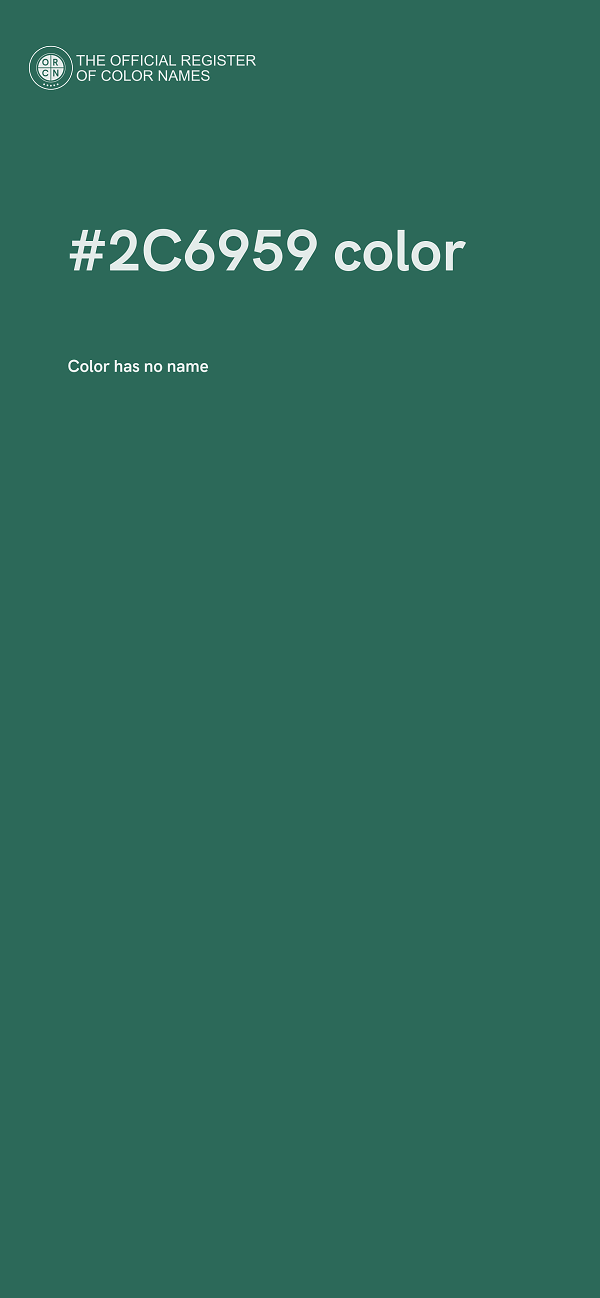 #2C6959 color image