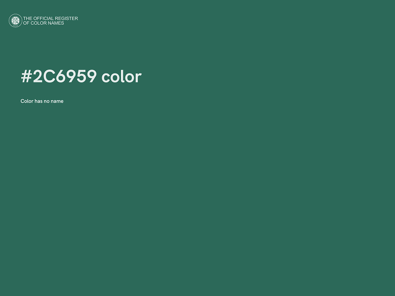 #2C6959 color image