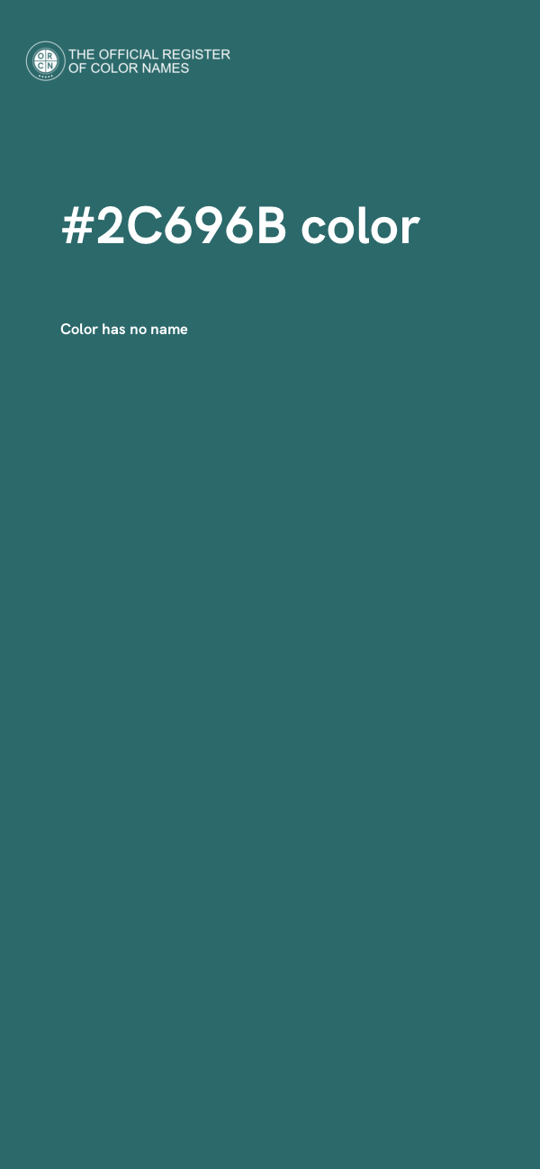 #2C696B color image
