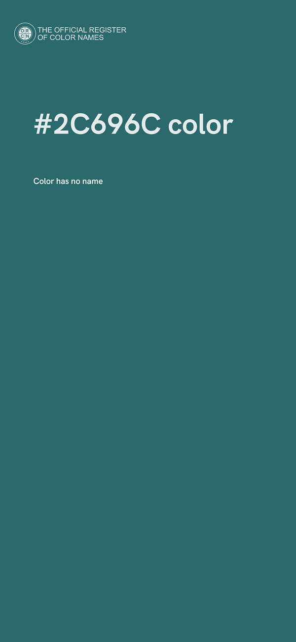 #2C696C color image