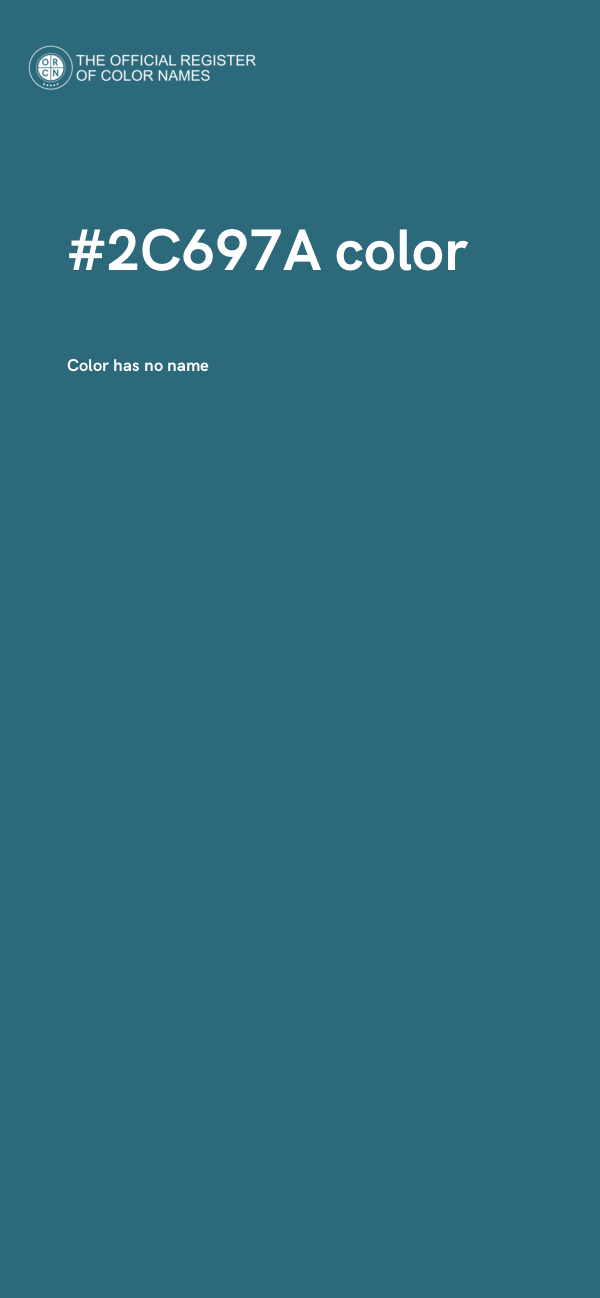 #2C697A color image