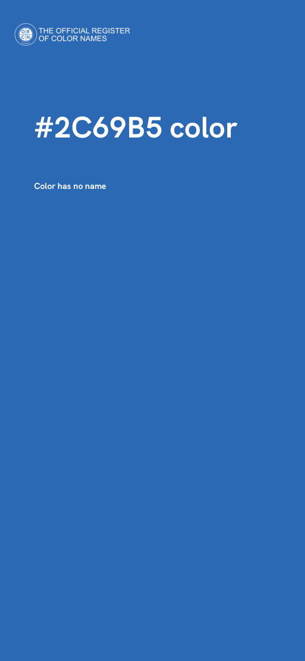 #2C69B5 color image