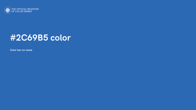 #2C69B5 color image