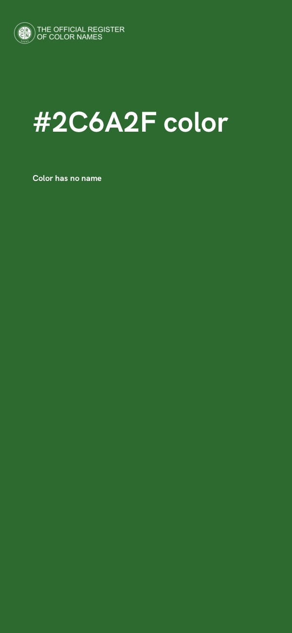 #2C6A2F color image