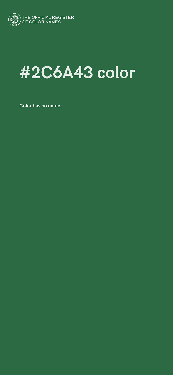 #2C6A43 color image