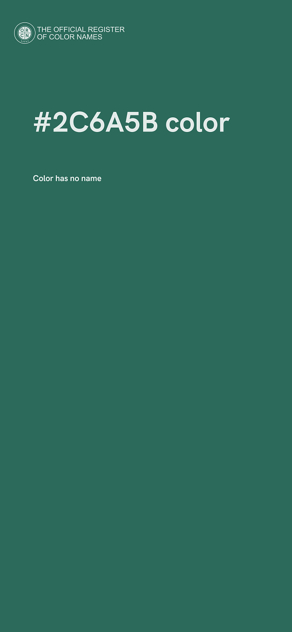 #2C6A5B color image