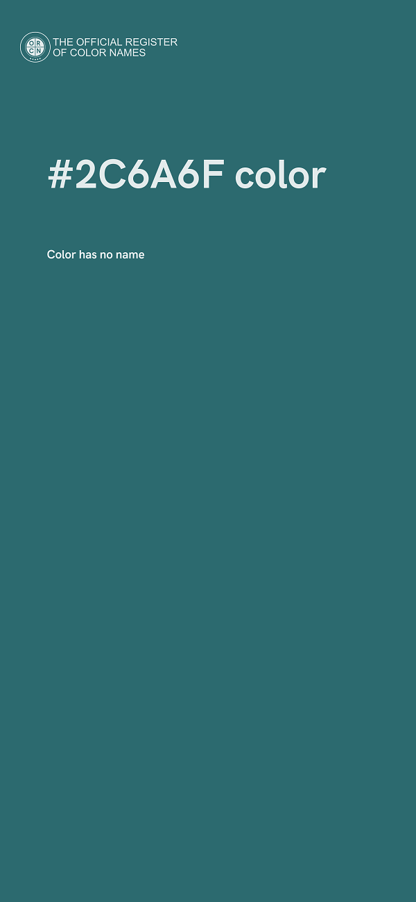 #2C6A6F color image