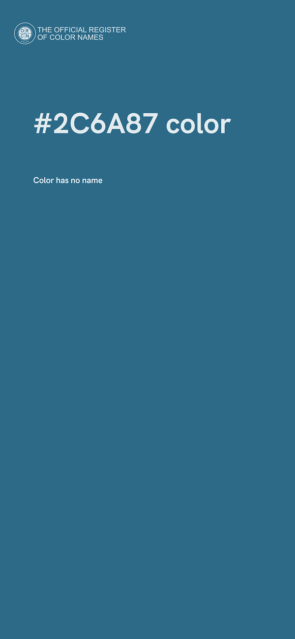 #2C6A87 color image