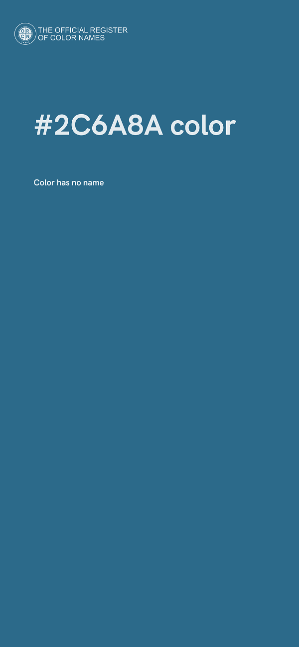 #2C6A8A color image