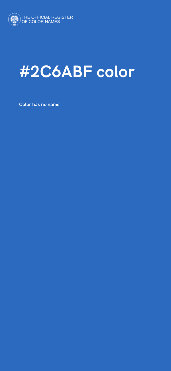 #2C6ABF color image