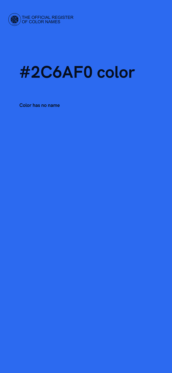 #2C6AF0 color image