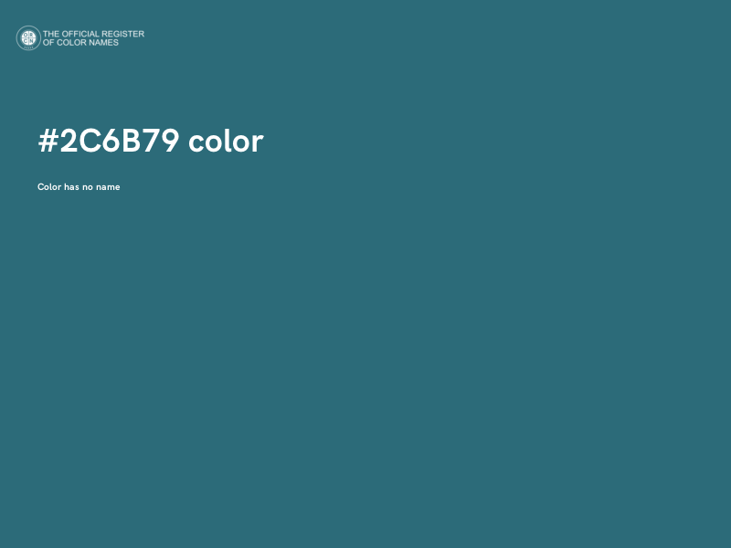#2C6B79 color image