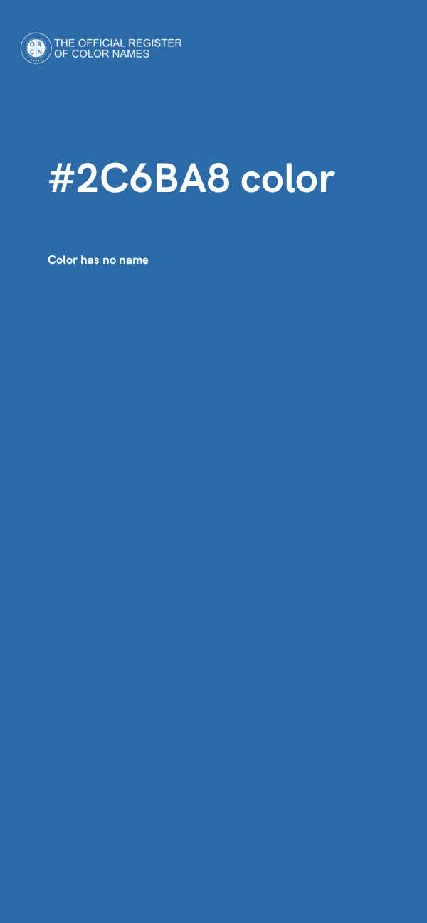 #2C6BA8 color image