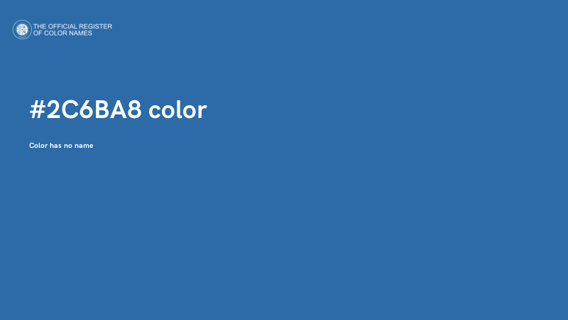 #2C6BA8 color image