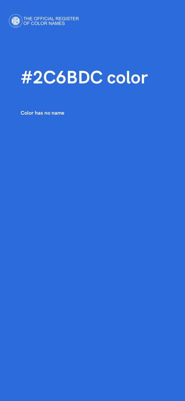#2C6BDC color image