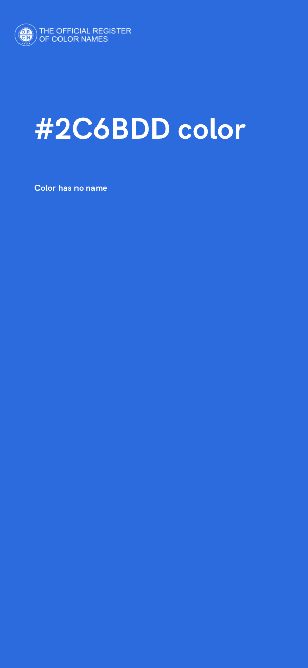 #2C6BDD color image