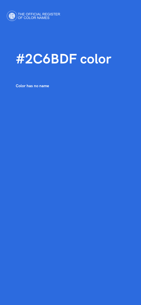 #2C6BDF color image