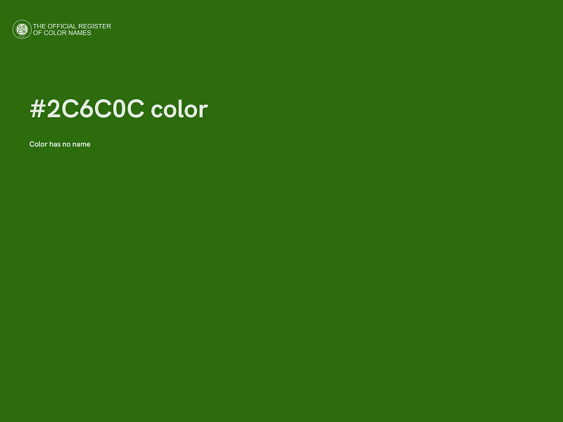 #2C6C0C color image