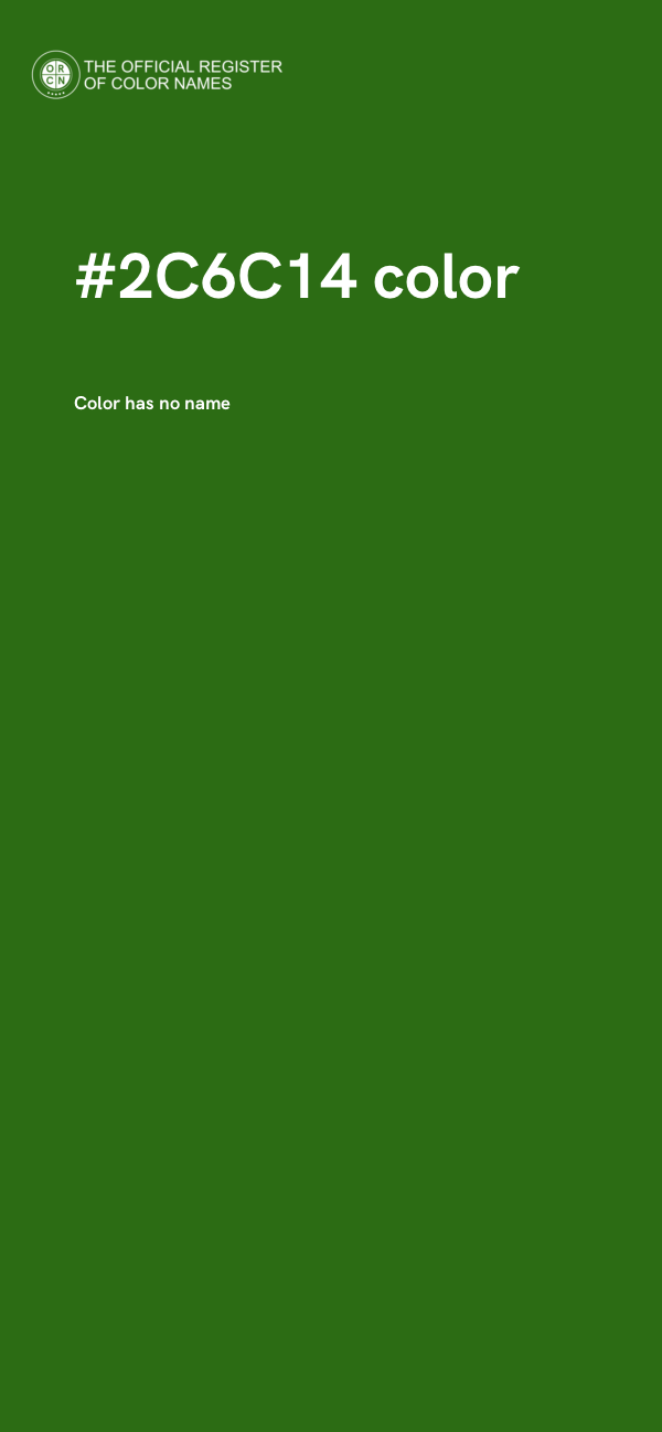 #2C6C14 color image