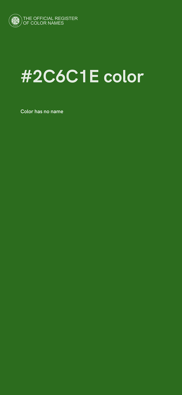 #2C6C1E color image