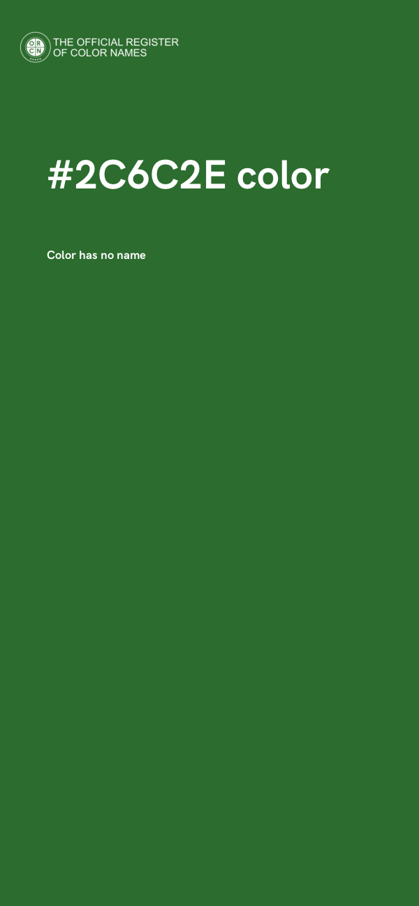 #2C6C2E color image