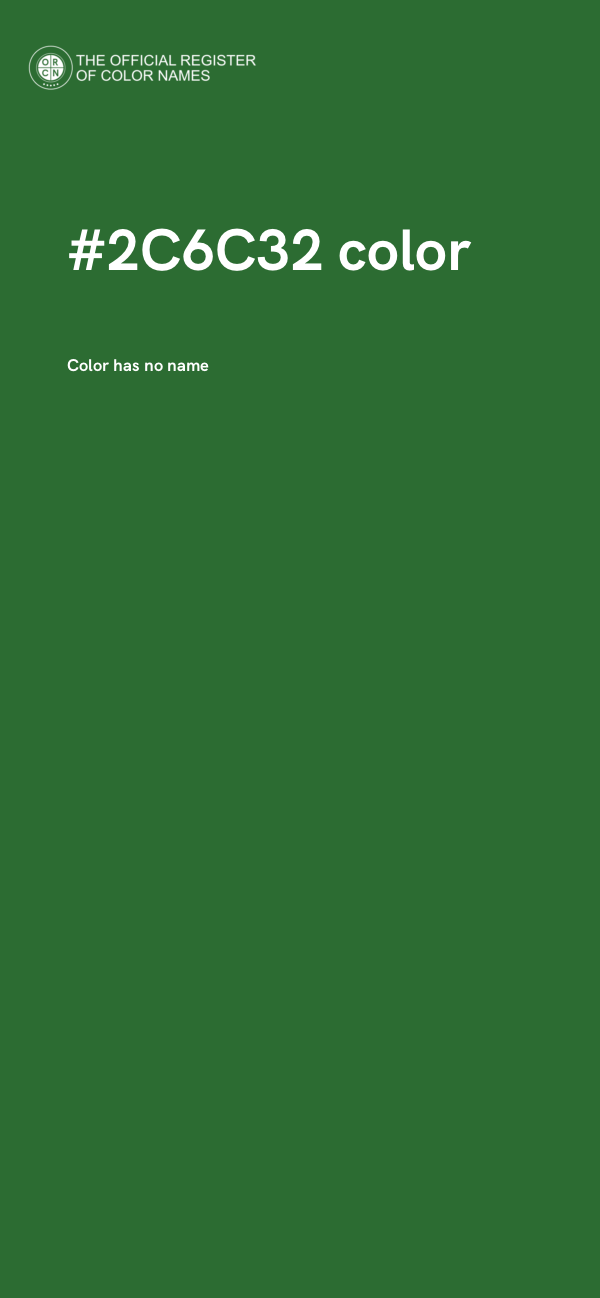 #2C6C32 color image