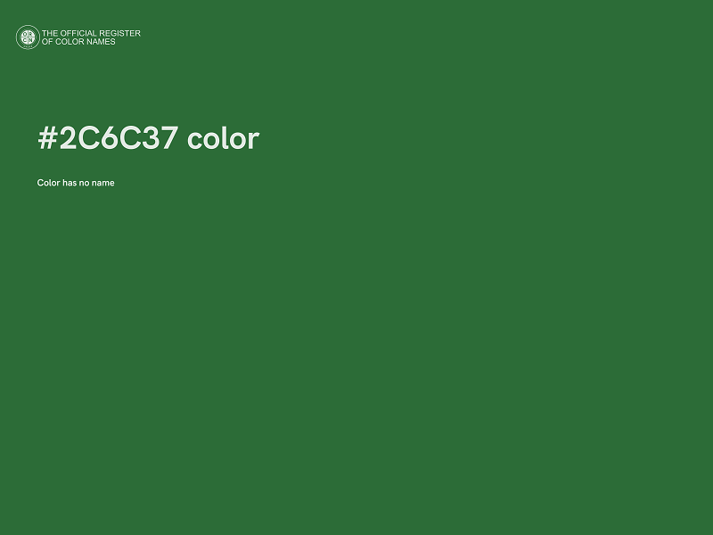 #2C6C37 color image