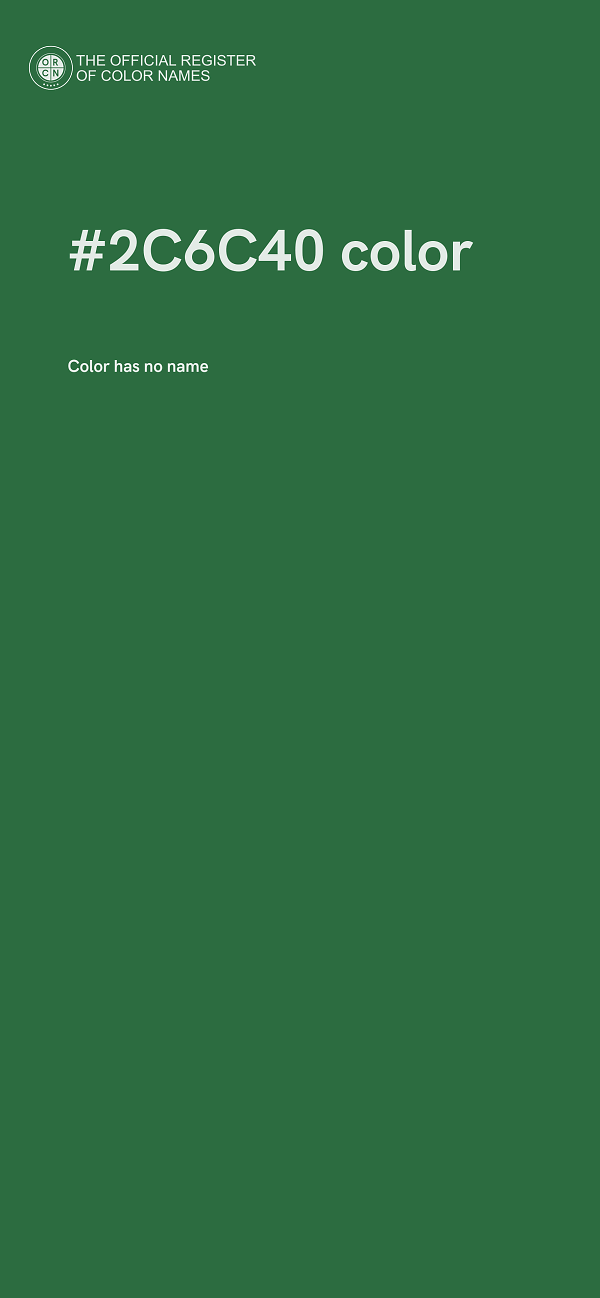 #2C6C40 color image