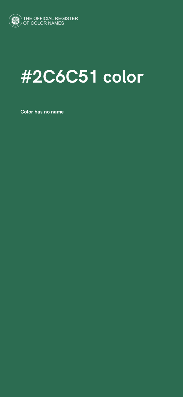 #2C6C51 color image