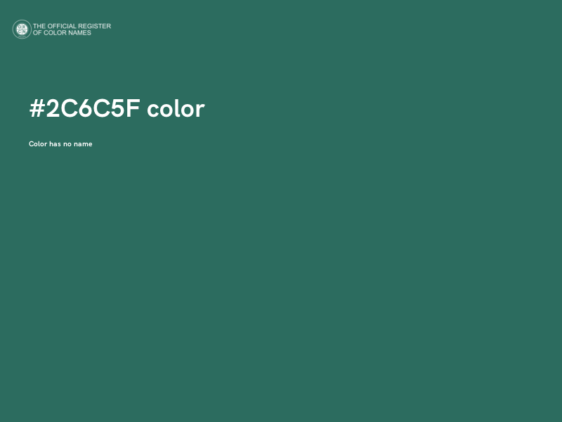 #2C6C5F color image