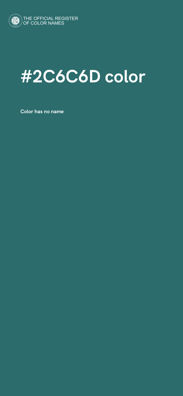 #2C6C6D color image