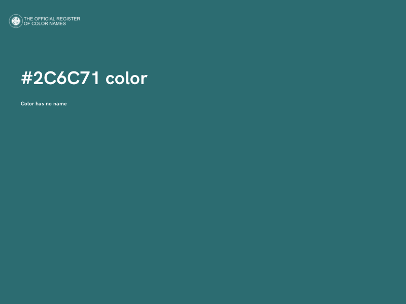 #2C6C71 color image