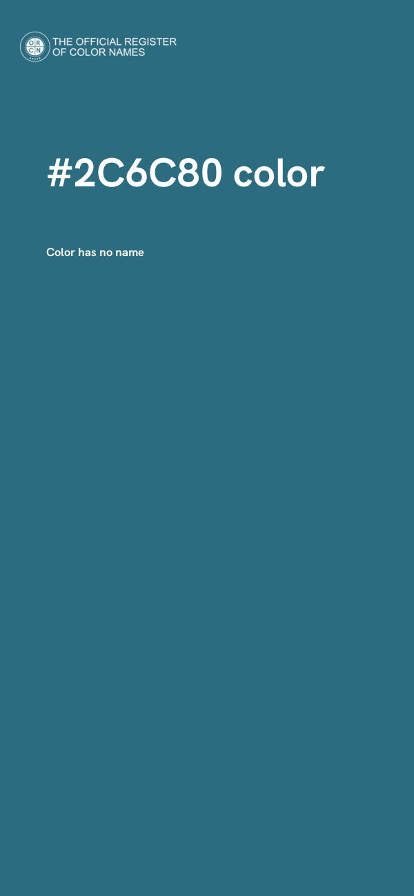 #2C6C80 color image