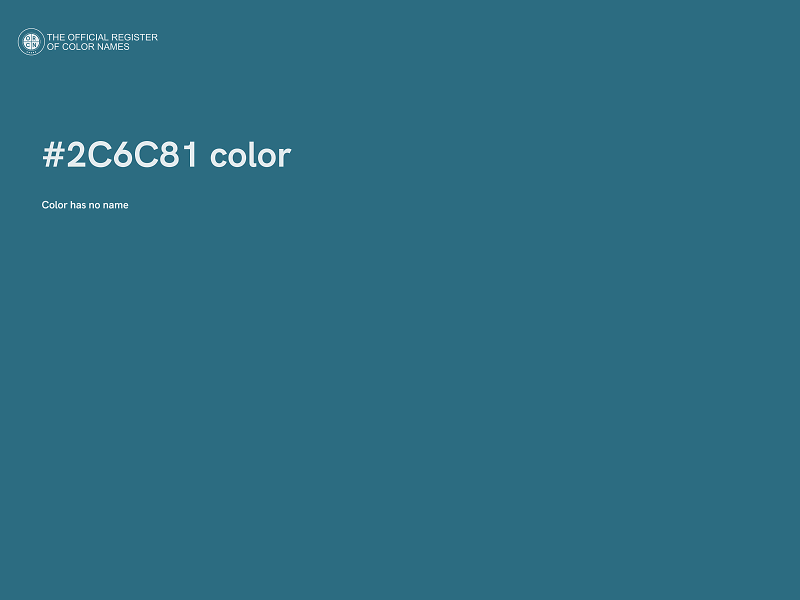 #2C6C81 color image