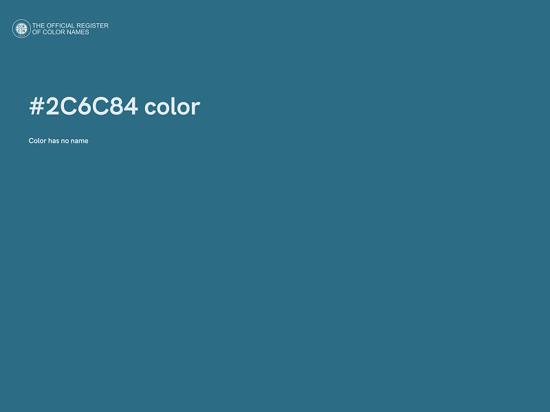 #2C6C84 color image