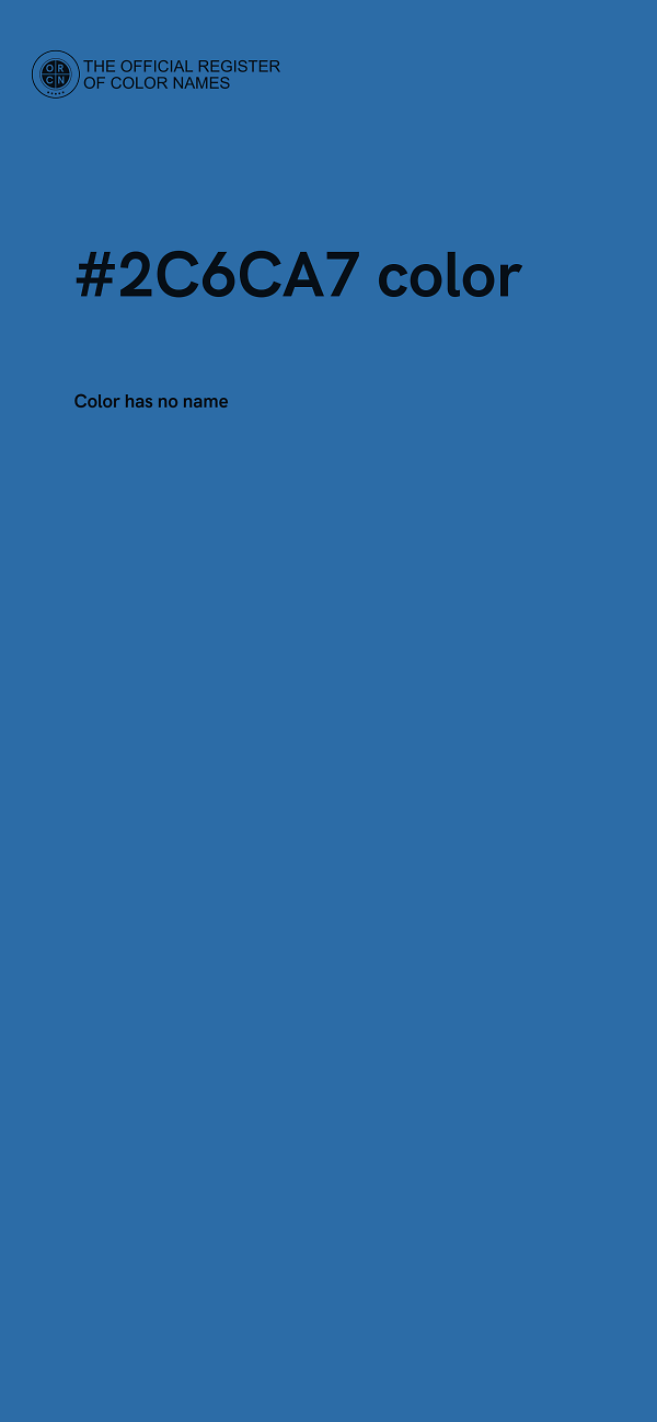 #2C6CA7 color image