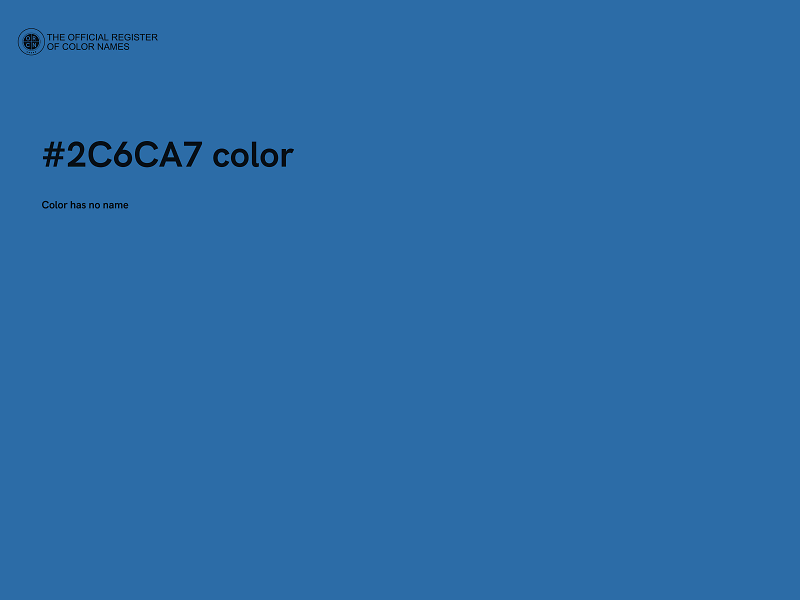 #2C6CA7 color image