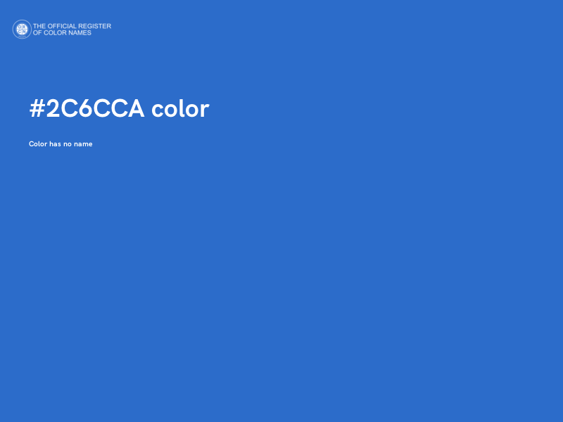 #2C6CCA color image