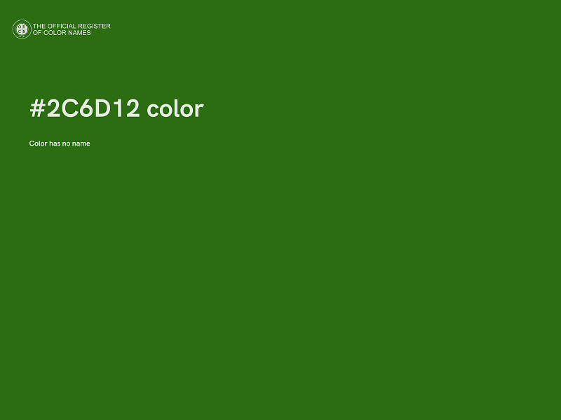 #2C6D12 color image