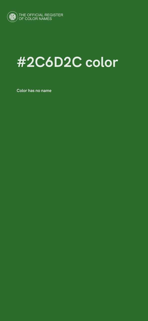 #2C6D2C color image