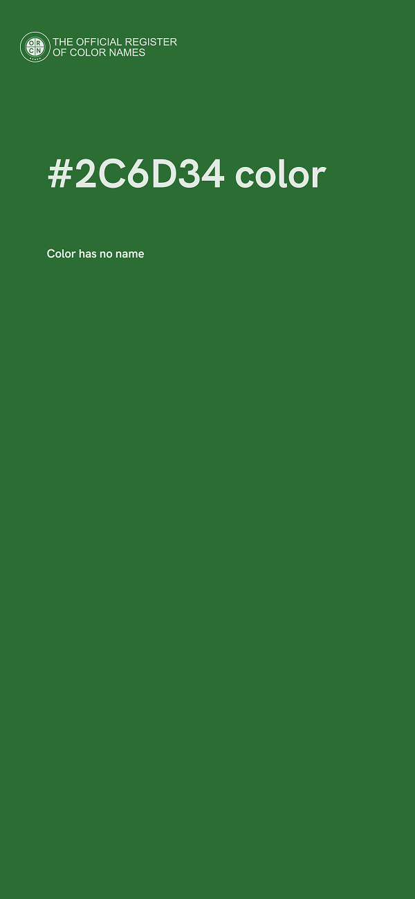 #2C6D34 color image