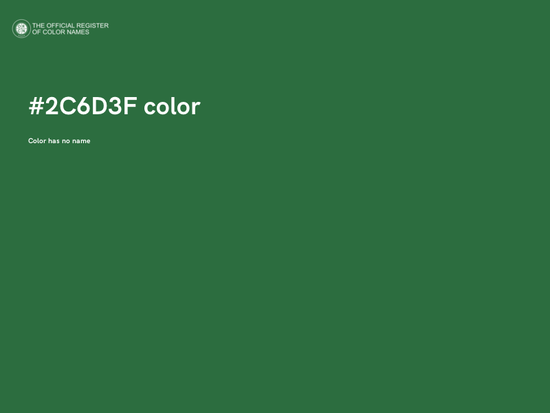#2C6D3F color image