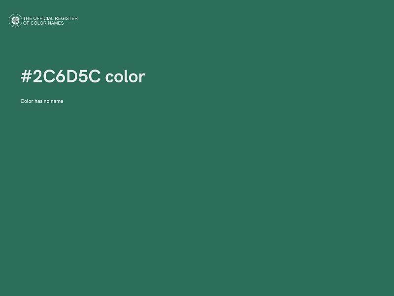 #2C6D5C color image