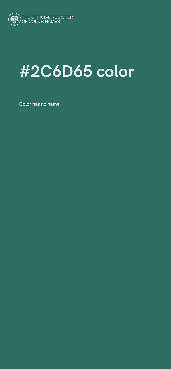 #2C6D65 color image